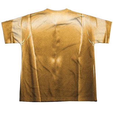 Batman Classic Tv Robin Costume Short Sleeve Youth Poly Crew T-shirt