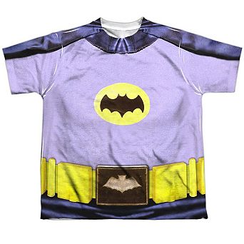 Batman Classic Tv Batman Costume Short Sleeve Youth Poly Crew T-shirt