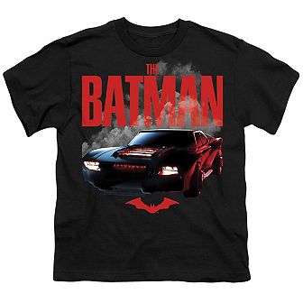 The Batman (2022) Batmobile Short Sleeve Youth T-shirt