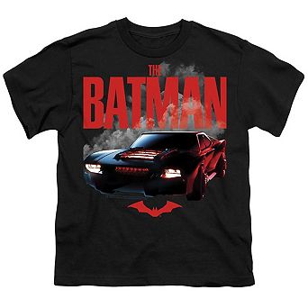 The Batman (2022) Batmobile Short Sleeve Youth T-shirt