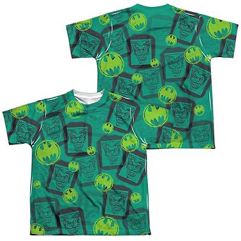 Batman Rivalry Short Sleeve Youth Poly Crew T-shirt