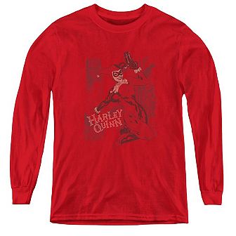 Batman Harleys Packing Youth Long Sleeve T-shirt