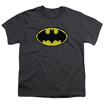 Batman Pixel Symbol Short Sleeve Youth T-shirt