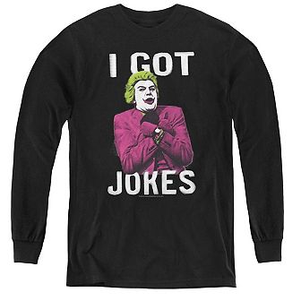 Batman Classic Tv Got Jokes Youth Long Sleeve T-shirt