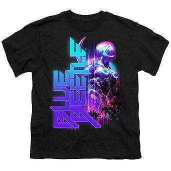 Blue Beetle Lightning Short Sleeve Youth T-shirt