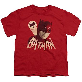 Batman Classic Tv Bat Signal Short Sleeve Youth T-shirt