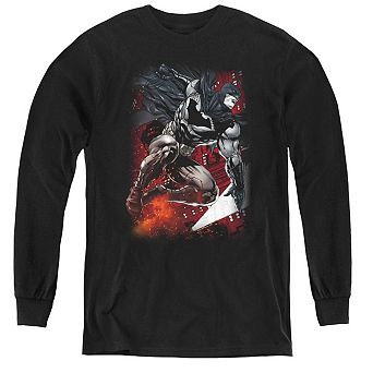 Batman Sparks Leap Youth Long Sleeve T-shirt