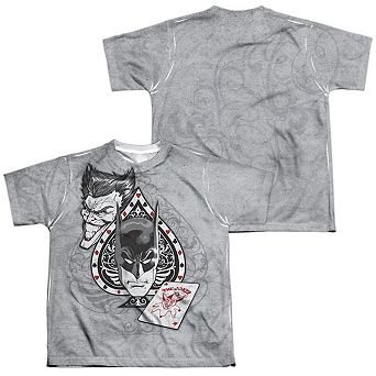 Batman Ace Short Sleeve Youth Poly Crew T-shirt