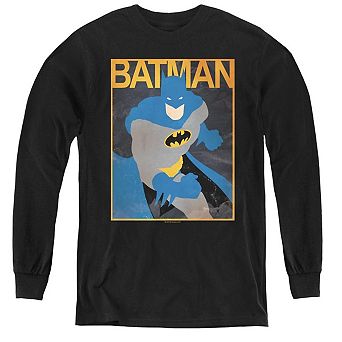 Batman Simple Bm Poster Youth Long Sleeve T-shirt