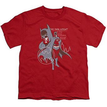 Batman Lean And Muscular Short Sleeve Youth T-shirt