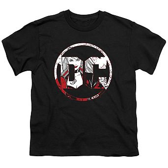 Batman Dc Comics Logo Harley Short Sleeve Youth T-shirt