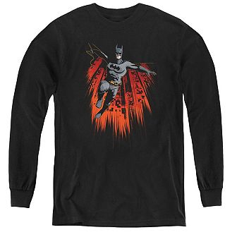 Batman Majestic Youth Long Sleeve T-shirt
