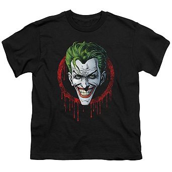 Batman Joker Drip Short Sleeve Juvenile T-shirt