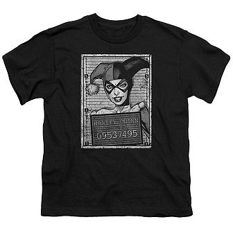 Batman Harley Inmate Short Sleeve Juvenile T-shirt