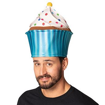 Blue Cupcake Hat Costume, Adult One Size