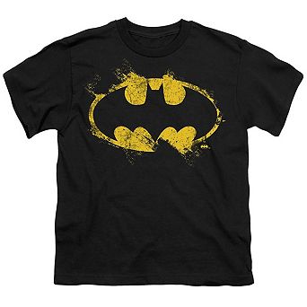 Batman Paint Roller Logo Short Sleeve Youth T-shirt