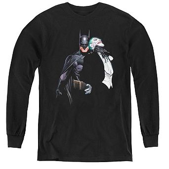 Batman Joker Choke Youth Long Sleeve T-shirt
