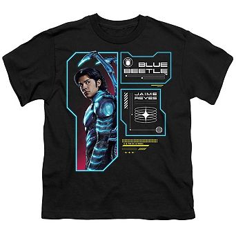 Blue Beetle Data Read Out Short Sleeve Youth T-shirt