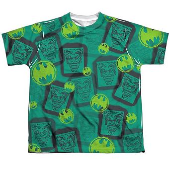 Batman Rivalry Short Sleeve Youth Poly Crew T-shirt