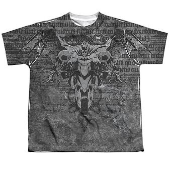 Batman Ride Free Short Sleeve Youth Poly Crew T-shirt