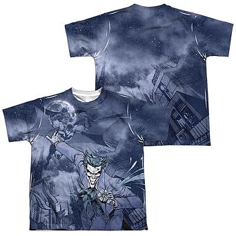 Batman Catch The Joker Short Sleeve Youth Poly Crew T-shirt