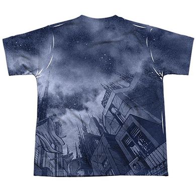 Batman Catch The Joker Short Sleeve Youth Poly Crew T-shirt