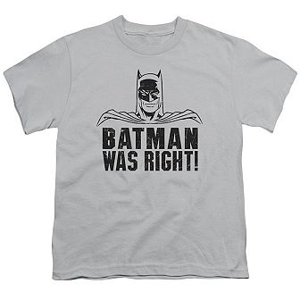 Batman Was Right Short Sleeve Youth T-shirt