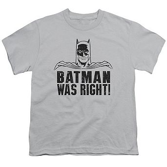 Batman Was Right Short Sleeve Youth T-shirt
