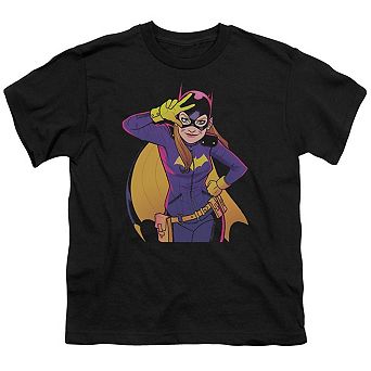 Batman Batgirl Moves Short Sleeve Youth T-shirt