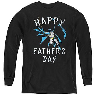 Batman Fathers Day Youth Long Sleeve T-shirt
