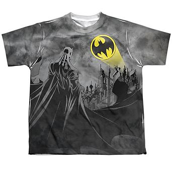 Batman Heed The Call Short Sleeve Youth Poly Crew T-shirt