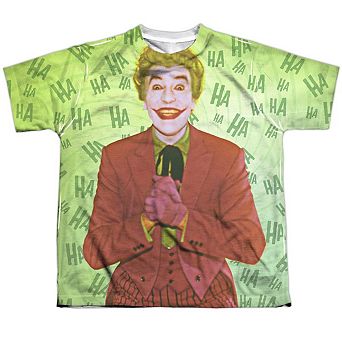 Batman Classic Tv Jokes On You Short Sleeve Youth Poly Crew T-shirt