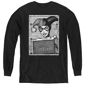 Batman Harley Inmate Youth Long Sleeve T-shirt