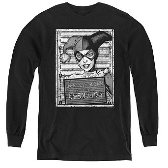 Batman Harley Inmate Youth Long Sleeve T-shirt
