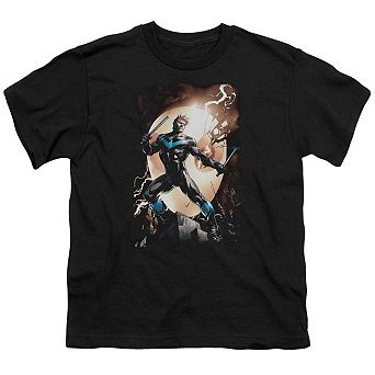 Batman Nightwing Against Owls Short Sleeve Youth T-shirt
