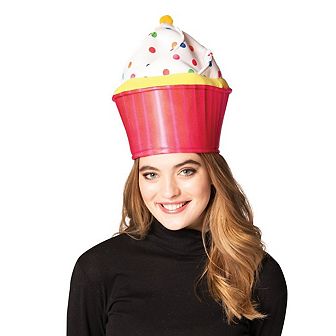 Pink Cupcake Hat Costume, Adult One Size