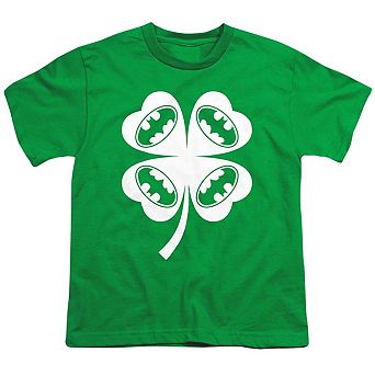 Batman Bat Clover Short Sleeve Youth T-shirt