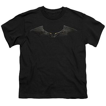 The Batman (2022) Chest Logo Short Sleeve Youth T-shirt