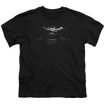 Batman V Superman Bw Logo Short Sleeve Juvenile T-shirt