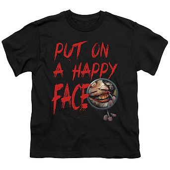 Batman Happy Face Short Sleeve Youth T-shirt