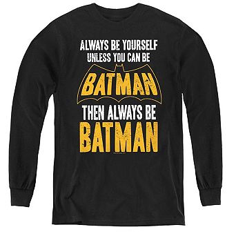 Batman Be Batman Youth Long Sleeve T-shirt