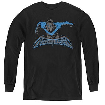 Batman Wing Of The Night Youth Long Sleeve T-shirt