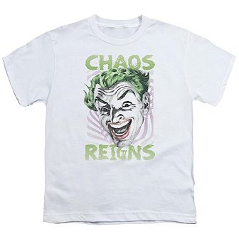 Batman Classic Tv Chaos Reigns Short Sleeve Youth T-shirt