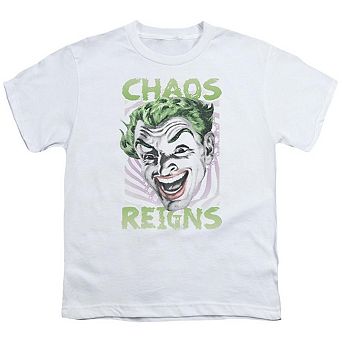 Batman Classic Tv Chaos Reigns Short Sleeve Youth T-shirt
