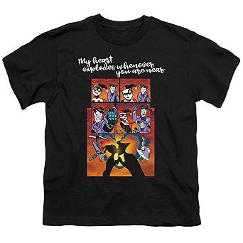 Batman Explode Short Sleeve Juvenile T-shirt