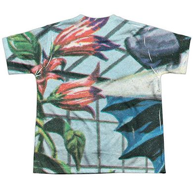Batman Classic Tv Foliage Short Sleeve Youth Poly Crew T-shirt