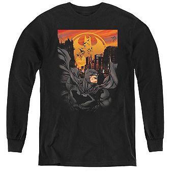 Batman Always On Call Youth Long Sleeve T-shirt