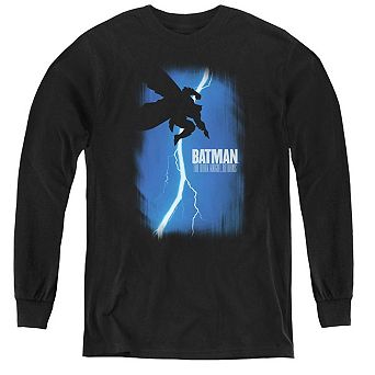 Batman Dkr Cover Youth Long Sleeve T-shirt
