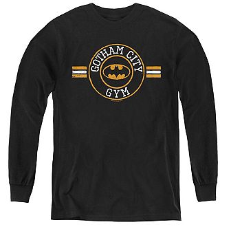 Batman Gotham City Gym Youth Long Sleeve T-shirt