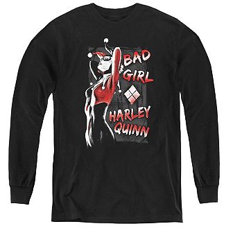 Batman Bad Girl Youth Long Sleeve T-shirt